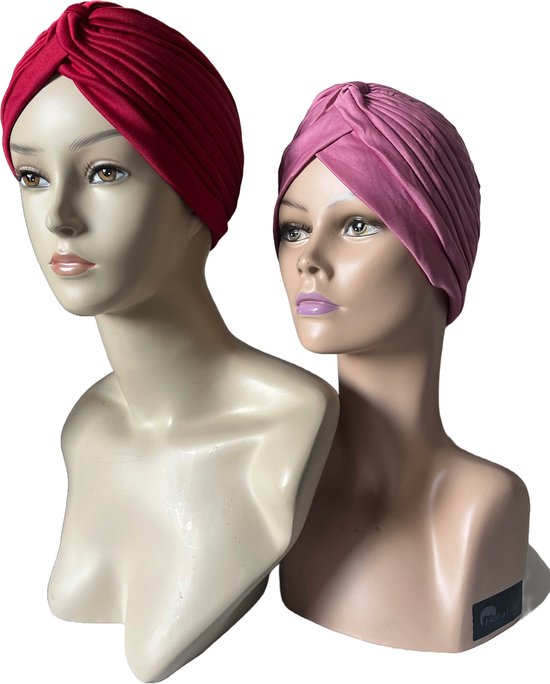 3 PCS Bonnets De Nuit Pour Protéger Les Cheveux Des Femme Turban Chimio - Bleu 02 NS