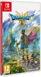 De doos van Dragon Quest III HD - 2D Remake voor Nintendo Switch. Een held met zwaard staat op een klif.