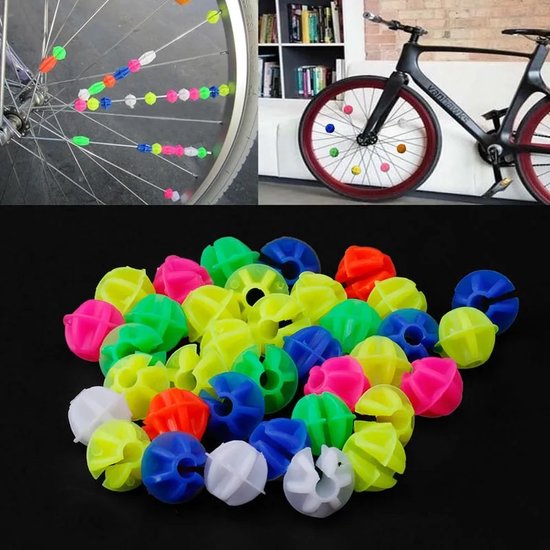 Spaakkralen Fietswiel 36 Stuks I Spaakreflectoren I Glow In Dark I Wiel Reflectoren Kinderfiets I Multikleur van Velavia — afbeelding 5
