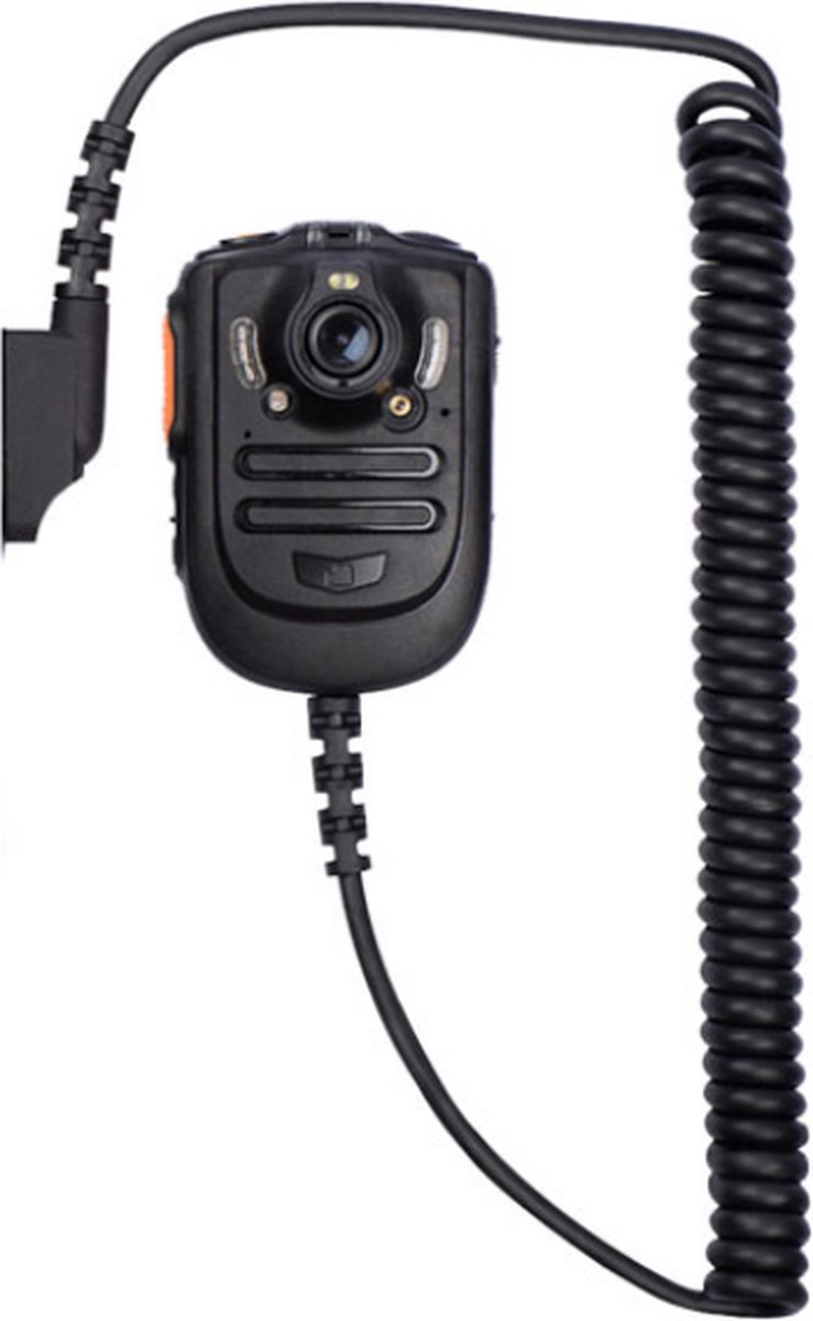 Inrico B04 body camera met speakermicrofoon voor Inrico POC portofoon M5 Multipin aansluiting