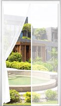 ForDig Vliegengordijn 235x95cm - Glasvezel A-kwaliteit - Luxe Deurhor Magnetisch - Horgordijn – Vliegengordijn – Hordeur - Wit