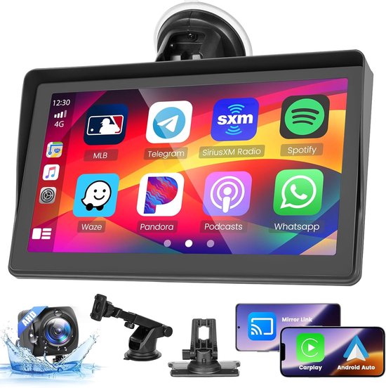 Autoradio Texpot 2024 avec Android Auto, écran tactile HD 7 sans fil CarPlay pour voiture avec