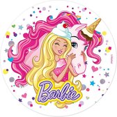 DEKORA - Eetbare schijf Barbie - Decoratie > Taartdecoraties