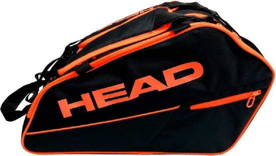 Foto: Head core padel combi racketbag tas zwart oranje