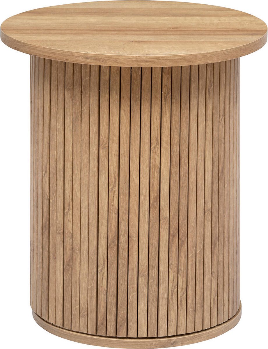 Atmosphera Créateur d'intérieur® Ronde salontafel spoel COLVA, Ø 45 cm Beige