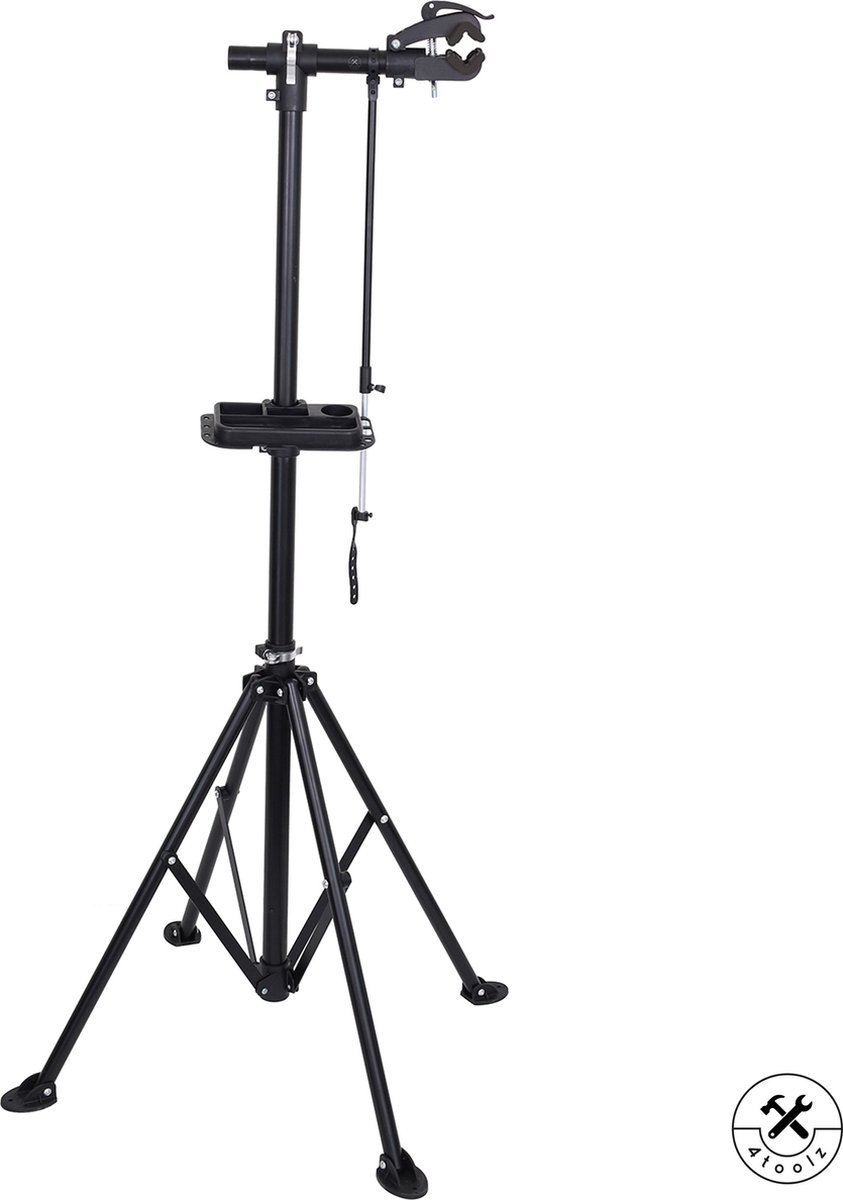 4toolz® Stevige Fiets Montagestandaard Draaibaar - 30kg max - Zwart