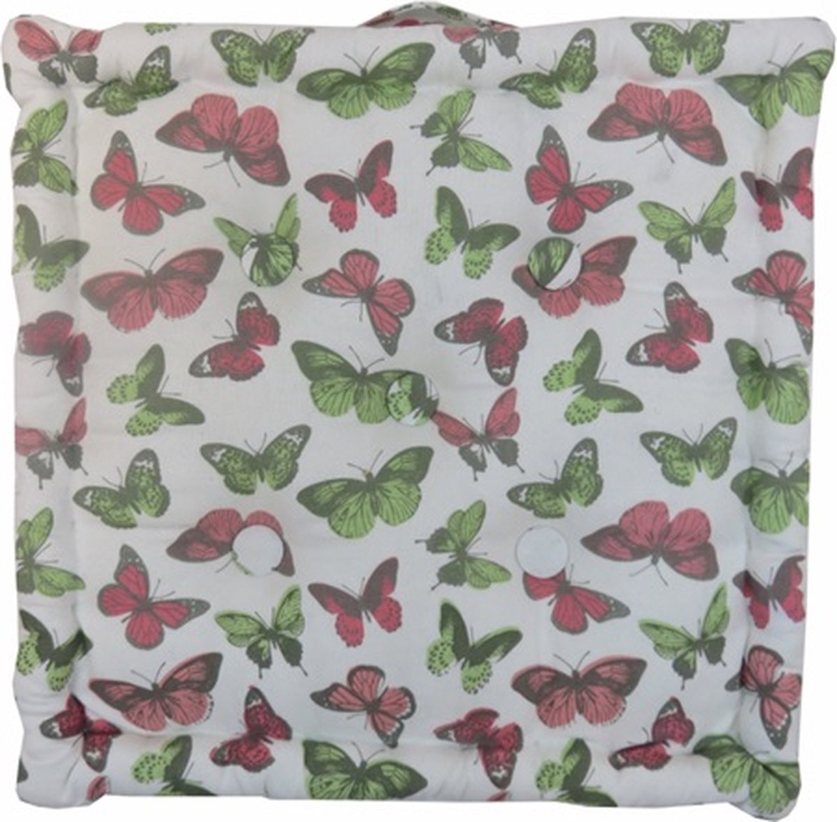 Linen & More Mattress Butterfly Str | 40 X 40 | Sierkussen Voor Woonkamer Of Slaapkamer Wit
