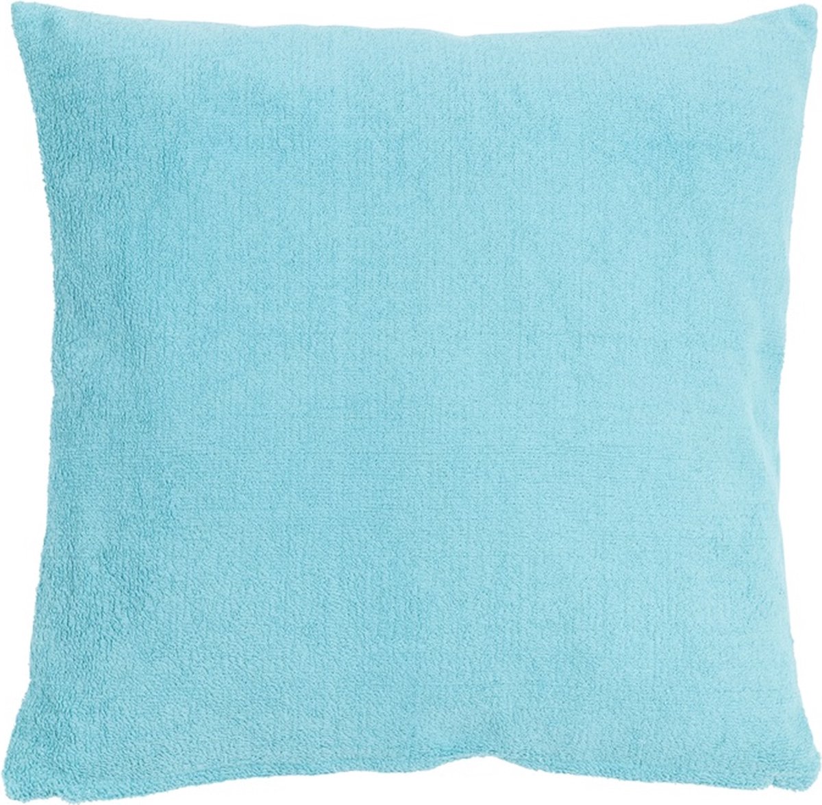 Linen & More Flannel Turquoise Kussen | 45 X 45 | Sierkussen Voor Woonkamer Of Slaapkamer Blauw