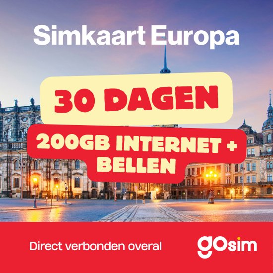 Data Simkaart Europa 200GB 30 dagen GoSIM bol