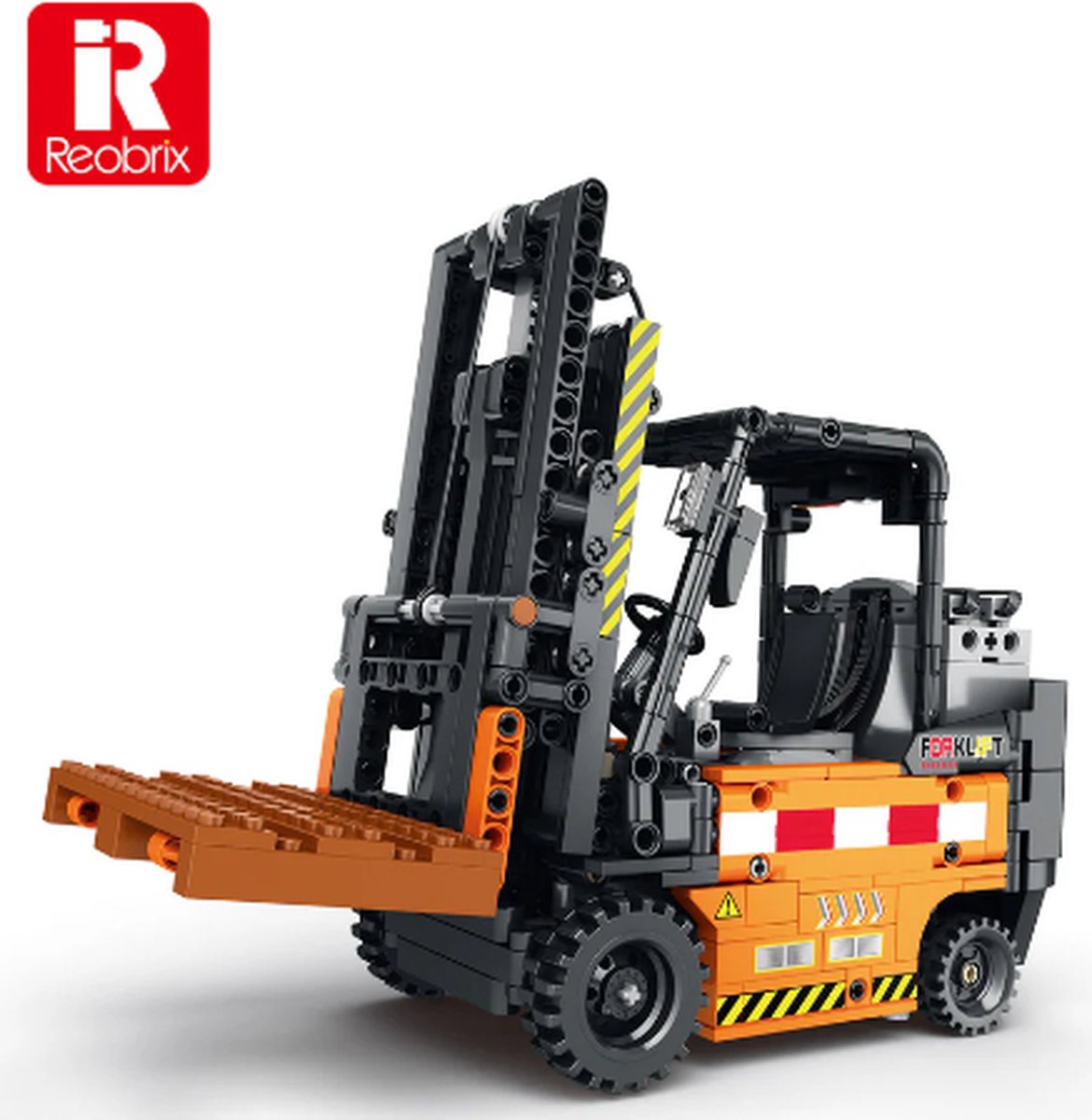 Reobrix 22002 - Heftruck - Vorkheftruck - 722 onderdelen - compatibel met Mould King