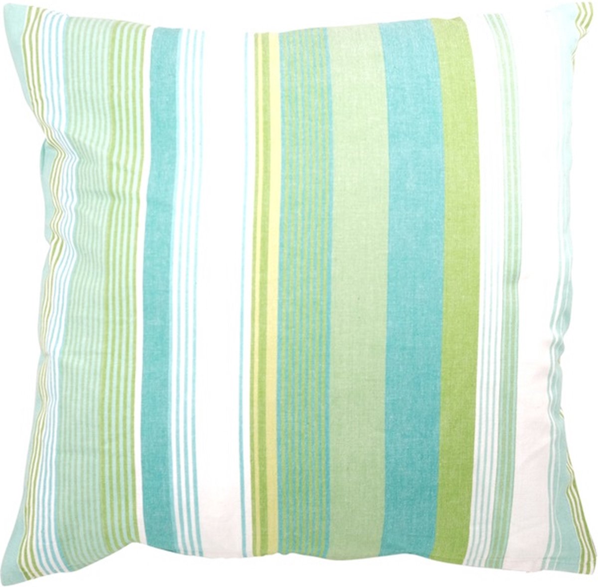 Kussen Zomerstreep Groen | 50 X 50 | Sierkussen Voor Woonkamer Of Slaapkamer