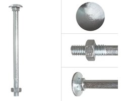 Wovar Slotbouten Verzinkt M8 x 140 mm | 50 stuks