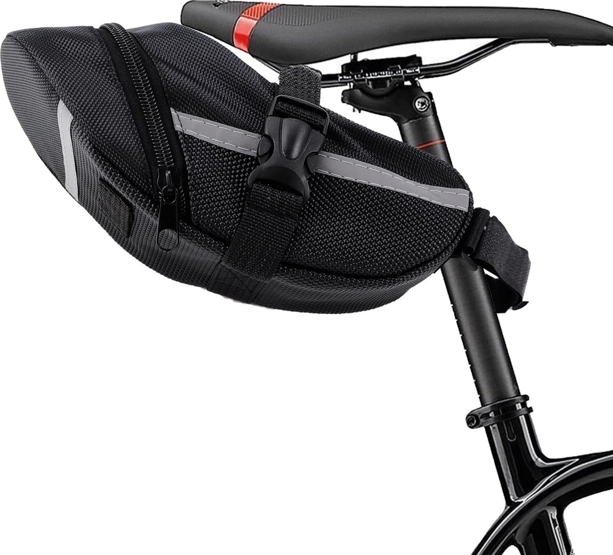 Zadeltassen voor fietsen, fietszadeltas, fietstas, zadel, fietsslottas voor mountainbikes, fietsen en racefietsen