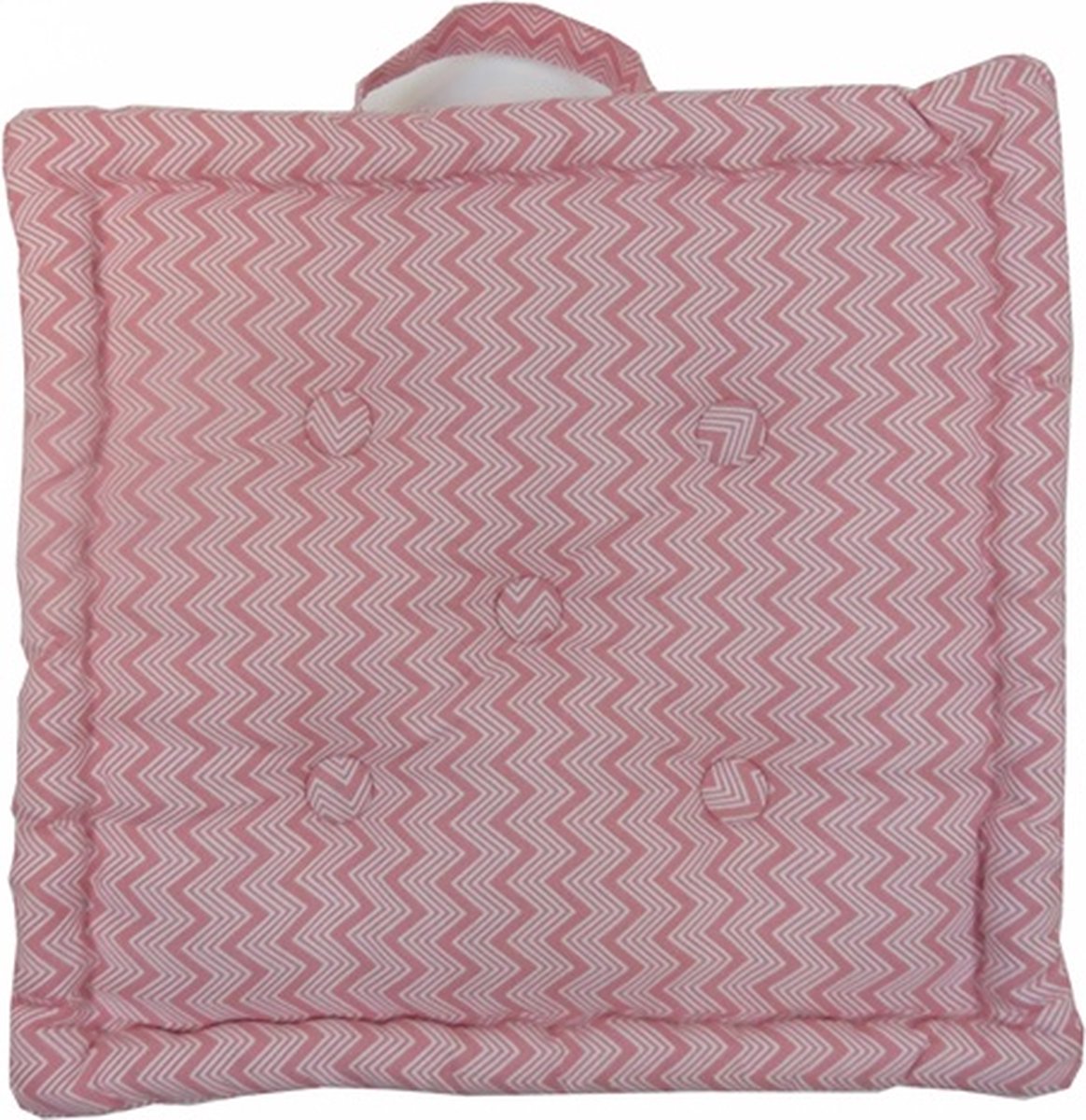 Linen & More Mattress Fine Zigzag F | 40 X 40 | Sierkussen Voor Woonkamer Of Slaapkamer Roze