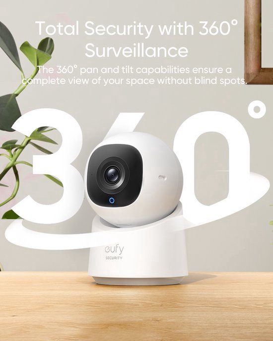 2-PACK eufy Security - Indoor Cam C220 + SAMSUNG MicroSDXC 64GB PRO - Bundel van Eufy — afbeelding 3