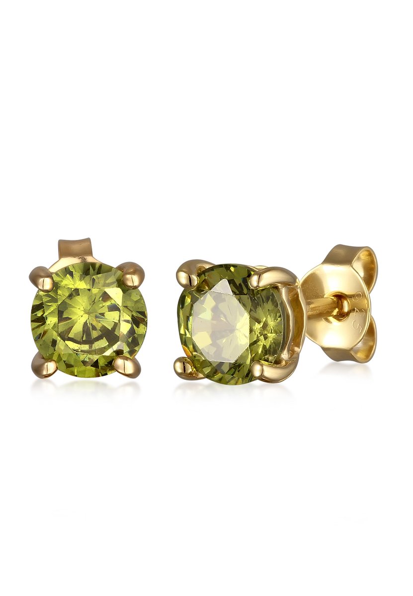 KUZZOI - Oorbellen - Basisstekker met geokristallen 925 sterling zilver - Heren