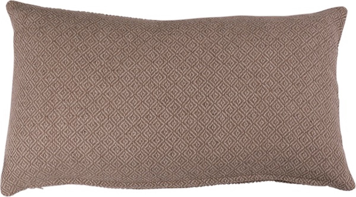 Linen & More Kenley Graphic Wool Taupe/off- Kussen | 30 X 50 | Sierkussen Voor Woonkamer Of Slaapkamer