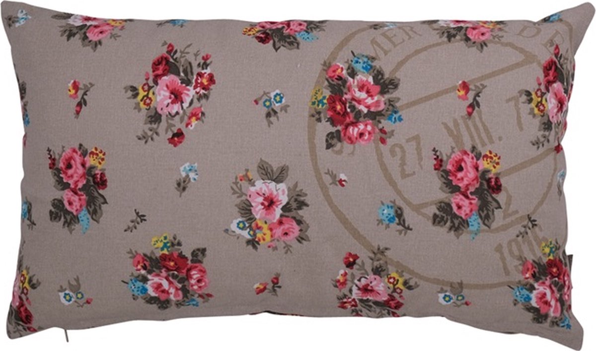 Kussen May With Stamp Multi | 30 X 50 | Sierkussen Voor Woonkamer Of Slaapkamer