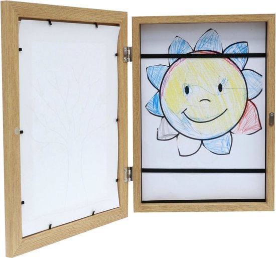 Deknudt Frames cadre photo interchangeable pour dessins d'enfants - naturel - A4