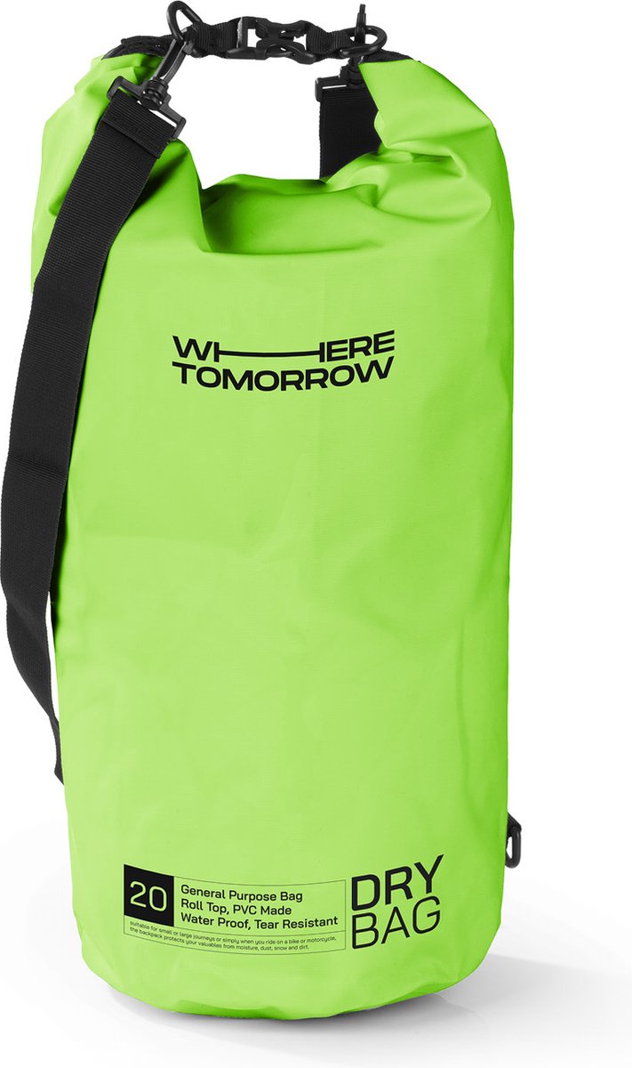 Where Tomorrow PVC dry bag Style 01 20L groen