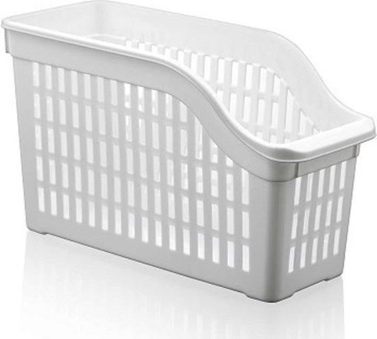 Organizers - Koelkast Oganizer - Koelkast bakje - Organizer Kast - Opbergbakje - Smalle model - Wit - 3 Stuks
