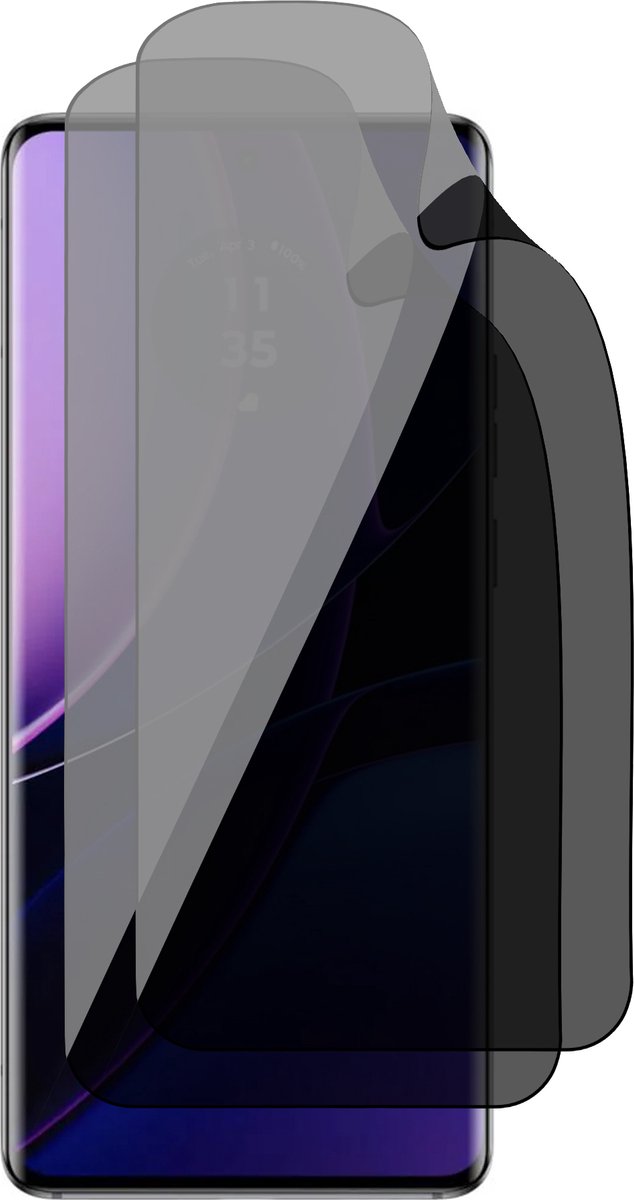 Privacy Screenprotector geschikt voor Motorola Edge 40 - 2x FlexGuard Screen Protector