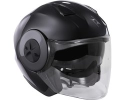 Motorcycle helmet XL black metal trend - jet style