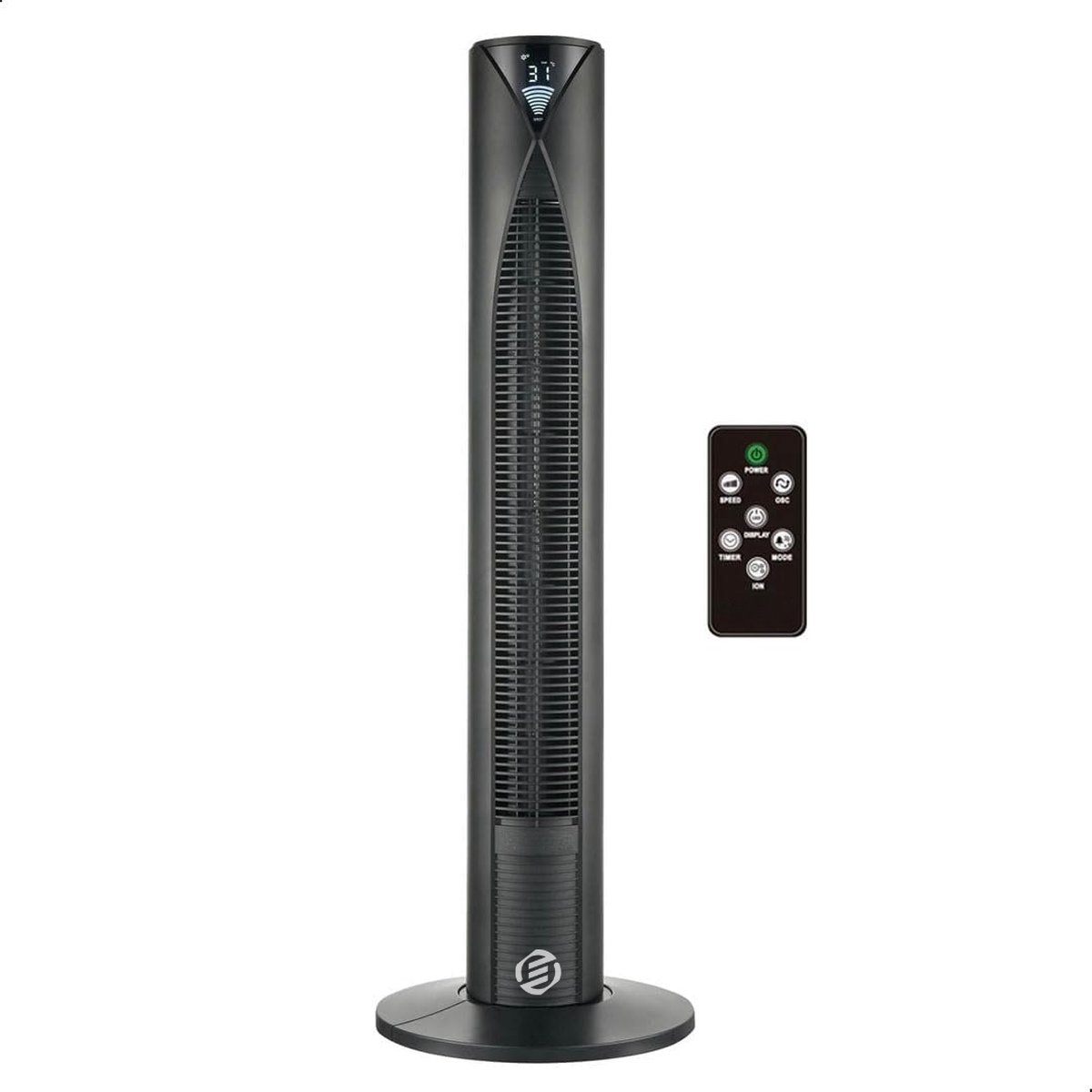 Equivera Torenventilator - Staande Ventilator met Afstandsbediening - Kolomventilator - Verschillende Snelheden - Timer - Ventilator Staand