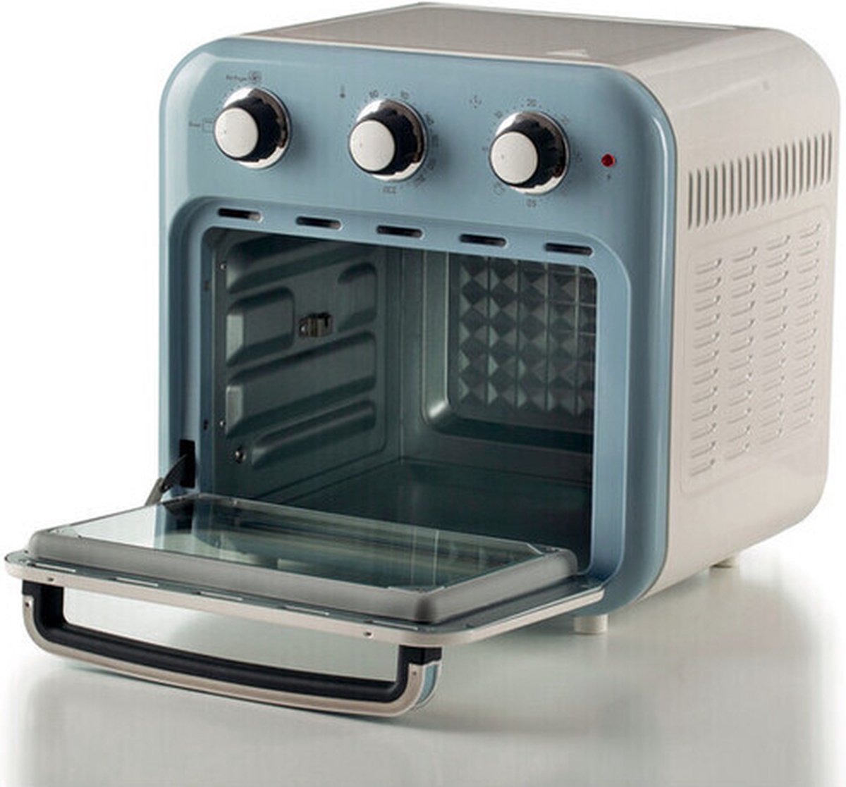 Ariete 4632/05 Vintage Airfryer & Oven - 16 liter - 1400 Watt - timer - draaispit - roterende mand - blauw — afbeelding 6
