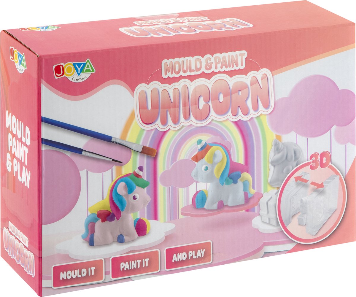 Unicorn Gips Gieten Kinderen - Knutselen voor Kinderen - Vormpjes, Verf en Penselen - Joya Creative — afbeelding 7