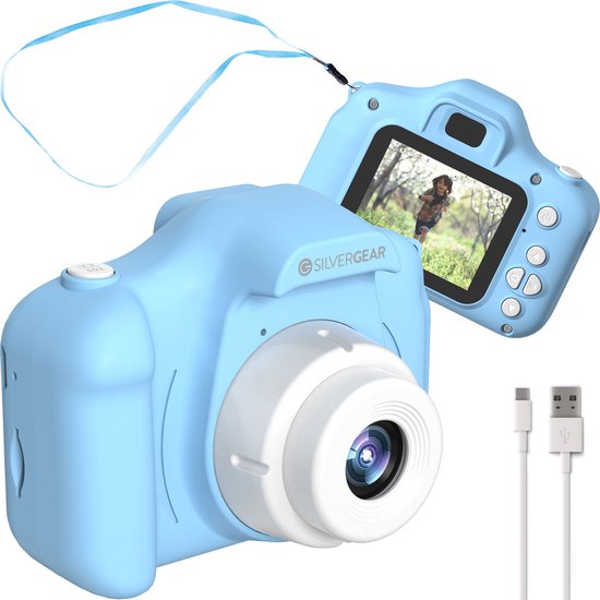 Silvergear Digitale Kindercamera - Kids Camera - Interactief Speelgoed - Kinder Camera - Blauw