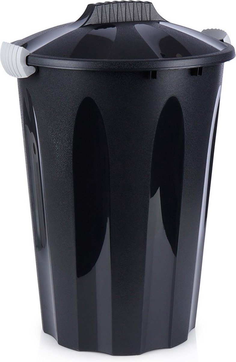 Prullenbak Plastic Zwart 40 l - Afvalmand - Afvalemmer