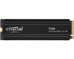 Crucial T700 (met heatsink) 1 TB - SSD - M.2 - 1 TB - NVMe 2.0 - PCI Express 5.0 - 3d v-nand