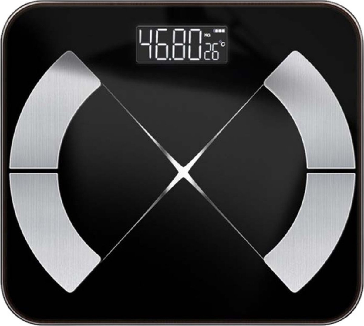 Weegschaal Personen Bluetooth Digitaa Slimme Lichaamsanalyse met LCD-Display APP