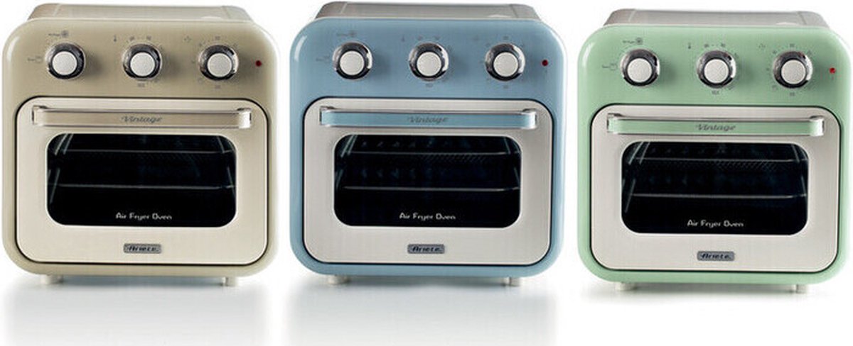 Afbeelding 2 van Ariete 4632/03 Vintage Airfryer & Oven - 16 liter - 1400 Watt - timer - draaispit - roterende mand - beige