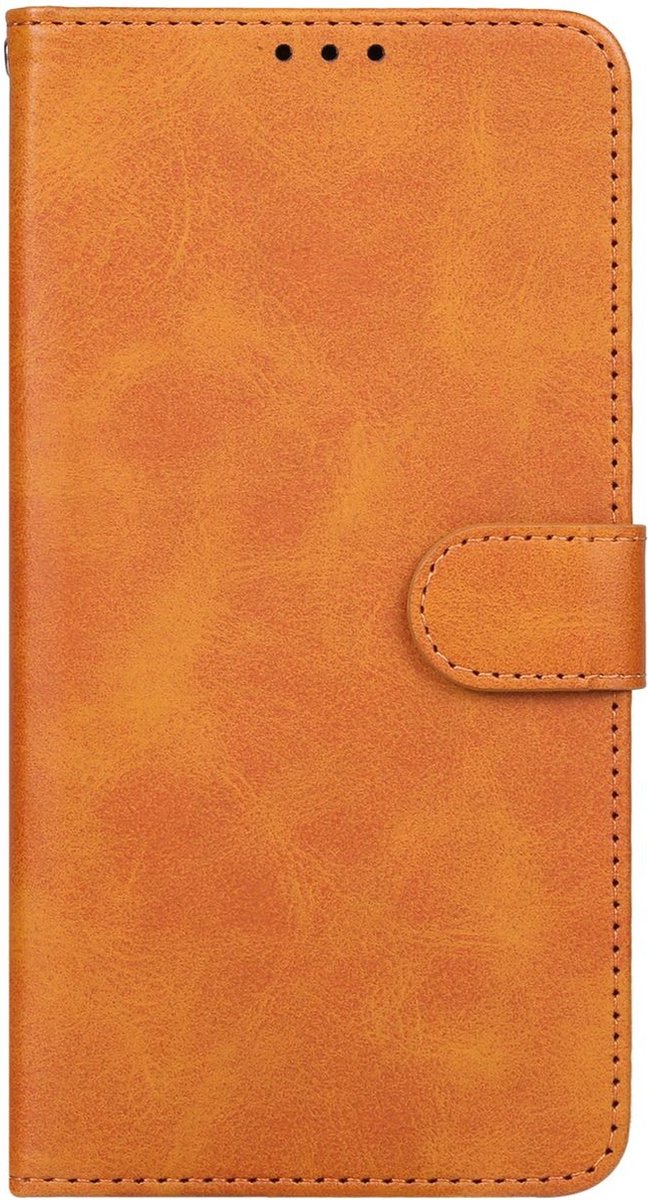 Mobigear Telefoonhoesje geschikt voor OPPO Reno 8T 4G Hoesje | Mobigear Wallet Bookcase Portemonnee | Pasjeshouder voor 3 Pasjes | Telefoonhoesje voor Pinpas / OV Kaart / Rijbewijs - Bruin
