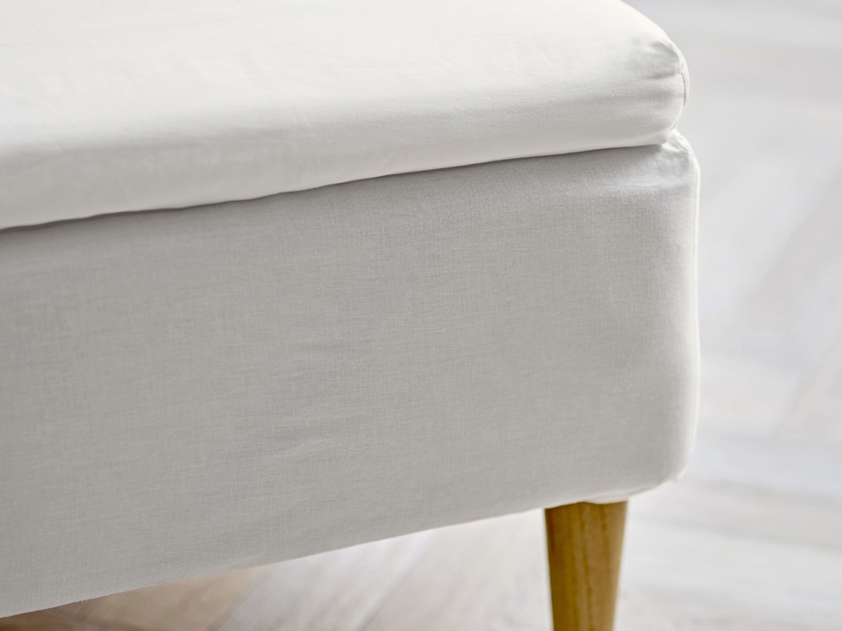 Södahl organic Calm Hoeslaken topper 140 x 200 x 8 cm White