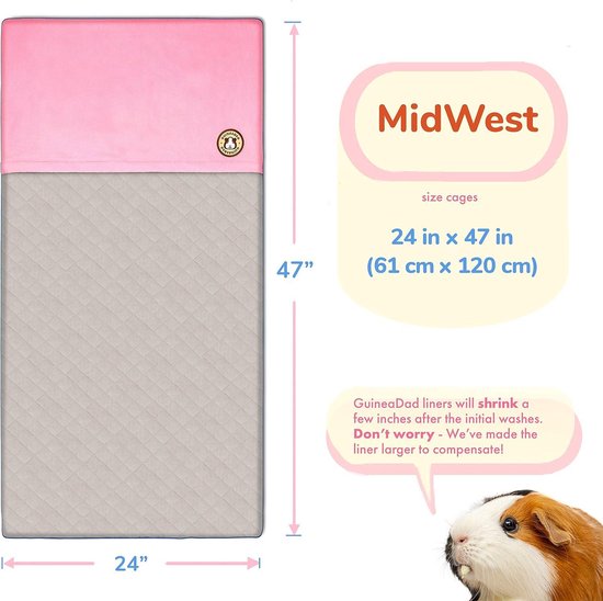 GuineaDad Yellow Fleece Liner ontmoette Bamboo Nederlands