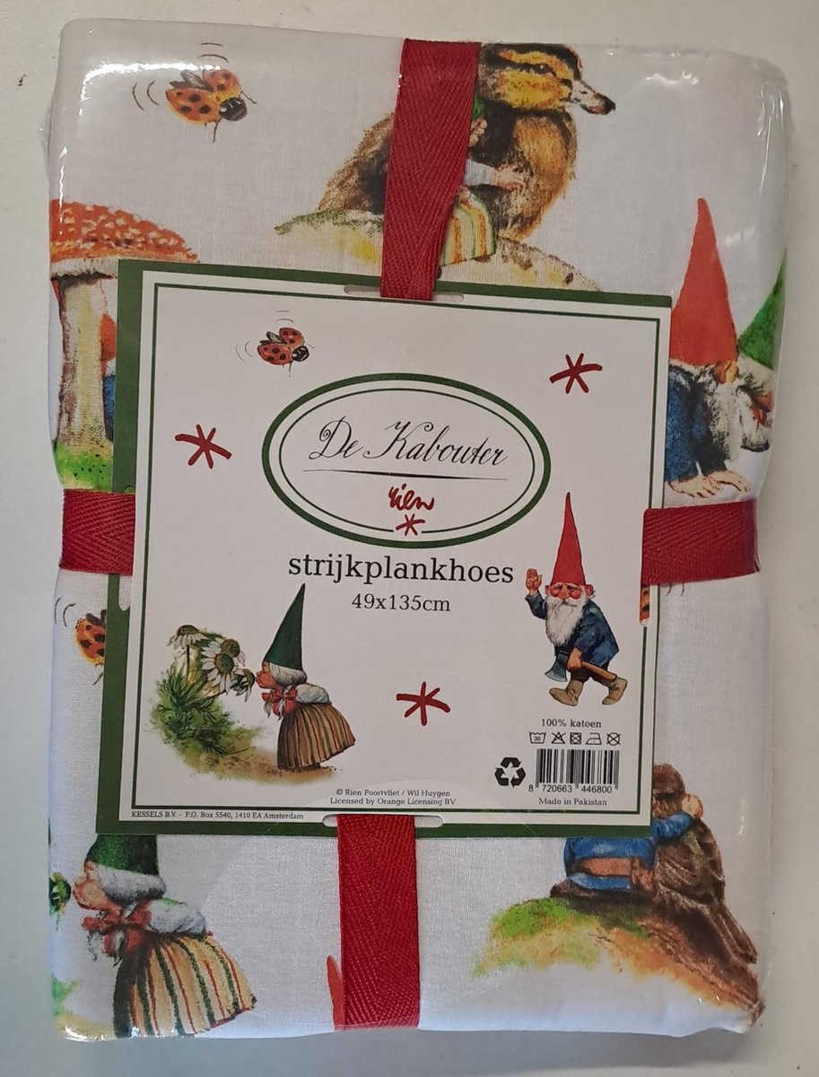 Goedkoopste Strijkplankhoes Kabouters Rien Poortvliet 49x135 cm