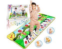 foto van Muziekmat met 8 dieren - 3-jaar-cadeau -dansmat - vloermat - speelgoed voor kinderen - modes - pianomat - piano mat - meisjes en jongens