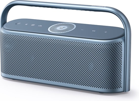 Draadloze Bluetooth speaker 50W blauw Soundcore Motion X600 12 uur speeltijd IPX7 waterdicht USB-C