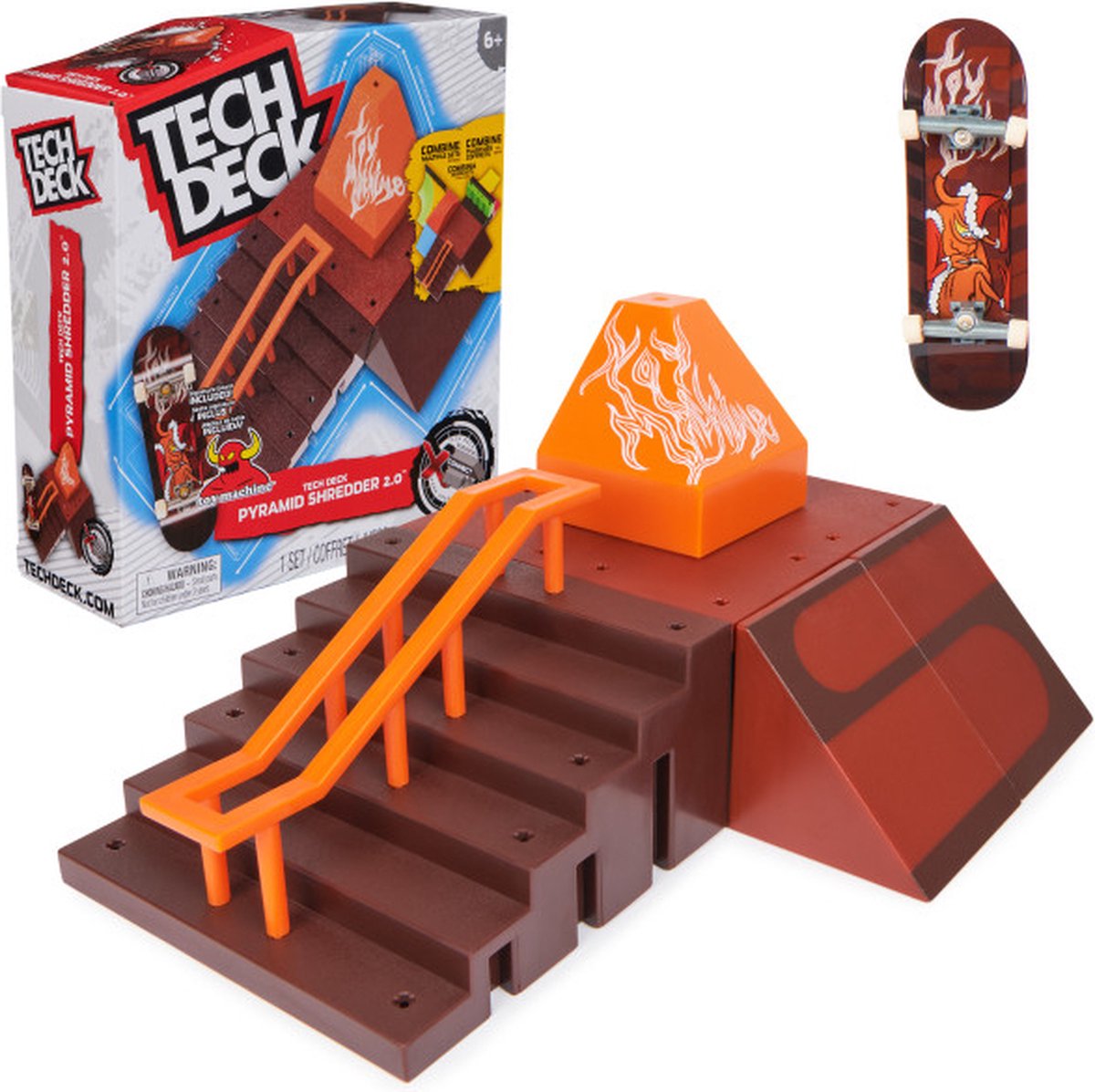 Tech Deck X Connect Creator Neon Mega Park Glow in the dark aanpasbare schansset met twee vingerboards Tech Deck X Connect Creator Neon Mega Park Glow in the dark aanpasbare schansset met twee vingerboards