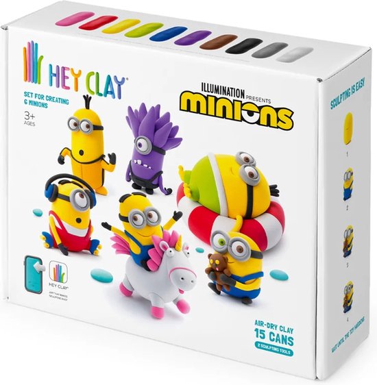 HeyClay - Limited Edition - 15026 Minions 15 cans - Boetseerklei