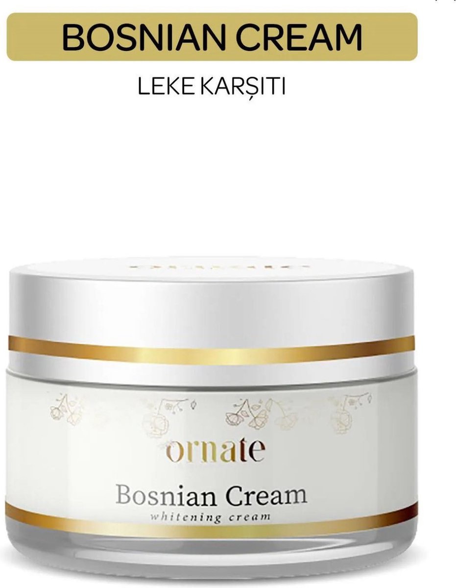 Goedkoopste ORNATE Bosniencrème - Bosnische Whitening Hydraterende Smetcrème Zomersproetcrème Gemaakt voor onzuiverheden zwart en rimpels zonder de traditionele formule van 100 ml te bederven