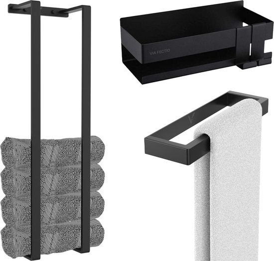 Porte-serviettes mural de 60 cm, porte-serviettes sur pied, accessoire