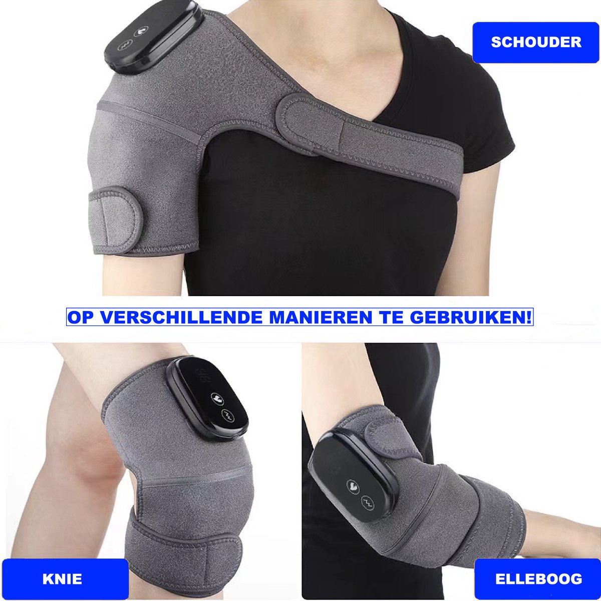 Afbeelding 2 van Knie Massage Apparaat - Artrose - Kniemassage Apparaat - Knie Massager - Alternatief Kniebrace