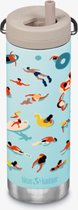 Klean Kanteen Drinkfles RVS Insulated Limited Summer Edition Poolside, zwembad TKWide - Twist Cap met rietje 473ml