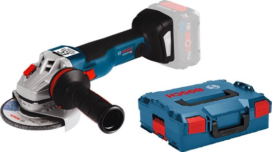 Bosch GWS 18V-10 PSC SOLO 18V Li-Ion accu haakse slijper body in L-boxx - 125mm - koolborstelloos