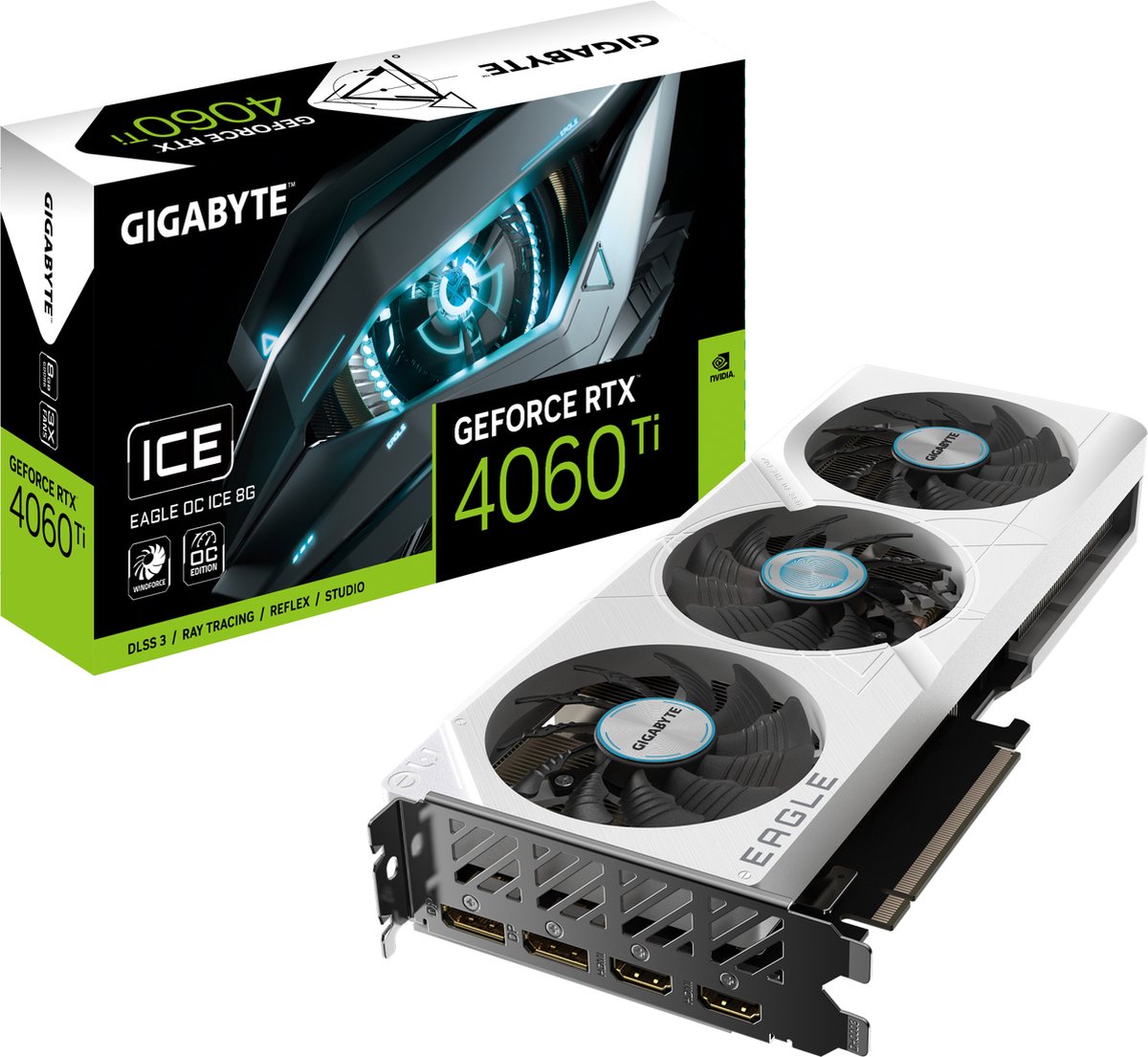 GIGABYTE GeForce RTX 4060 Ti EAGLE OC ICE 8G NVIDIA 8 GB GDDR6