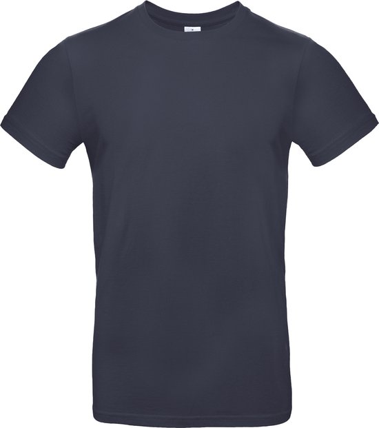T-shirt Homme XL B&C Col rond Manche courte Noir 100% Katoen